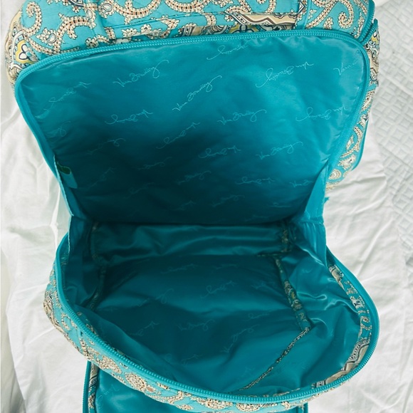 Patterned Teal Backpack - Picture 4 of 5